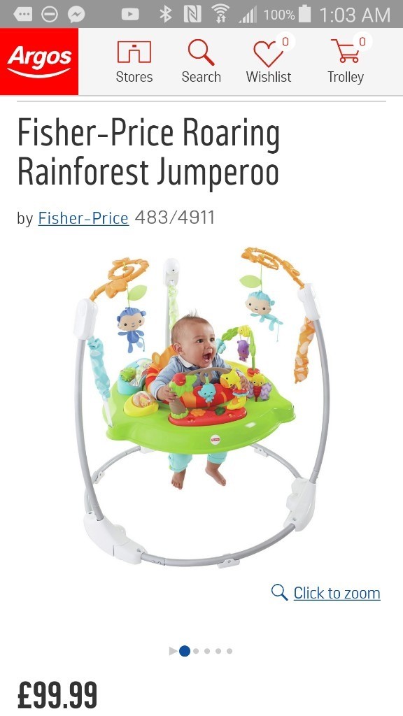 rainforest jumperoo argos